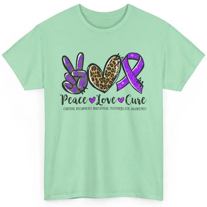 Chronic Recurrent Multifocal Osteomyelitis Peace Love Cure Classic Unisex T-Shirt