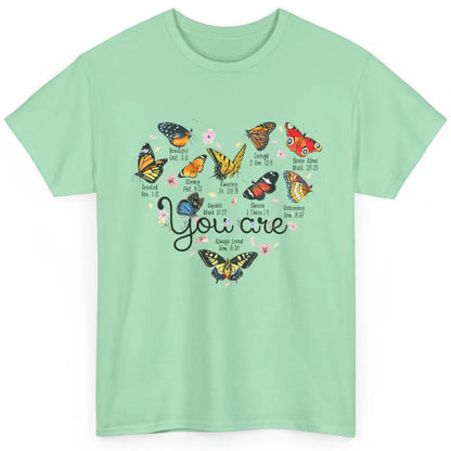 You Are Beautiful Bible Verse Butterfly Christian Jesus God Classic Unisex T-Shirt