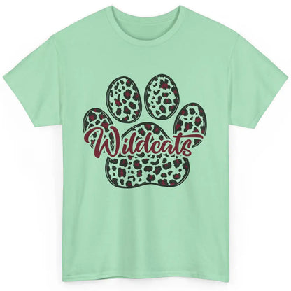 Wildcats Spirit Cat Paw Leopard Western Cat Mom Cat Lovers Classic Unisex T-Shirt