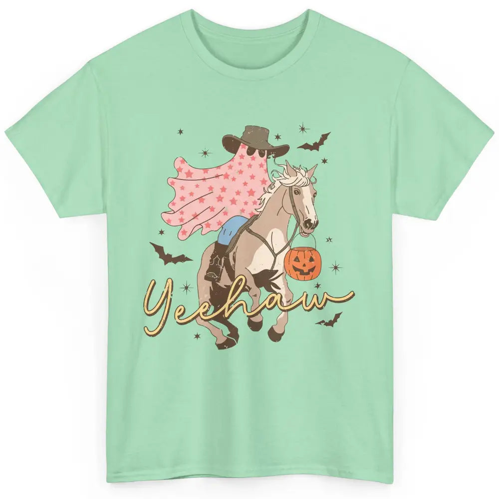 Cowboy Ghost Howdy Ghost Spooky Yeehaw Western Halloween Classic Unisex T-Shirt