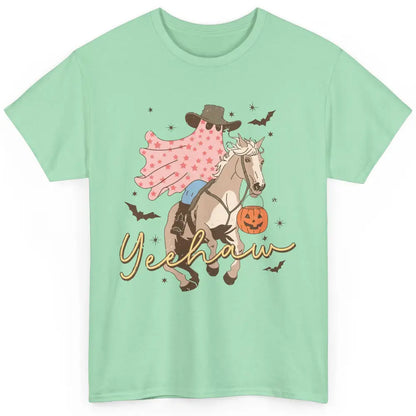 Cowboy Ghost Howdy Ghost Spooky Yeehaw Western Halloween Classic Unisex T-Shirt