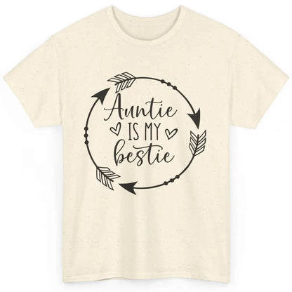 Funny Arrow Auntie Is My Bestie Auntie Niece Nephew Gift Classic Unisex T-Shirt