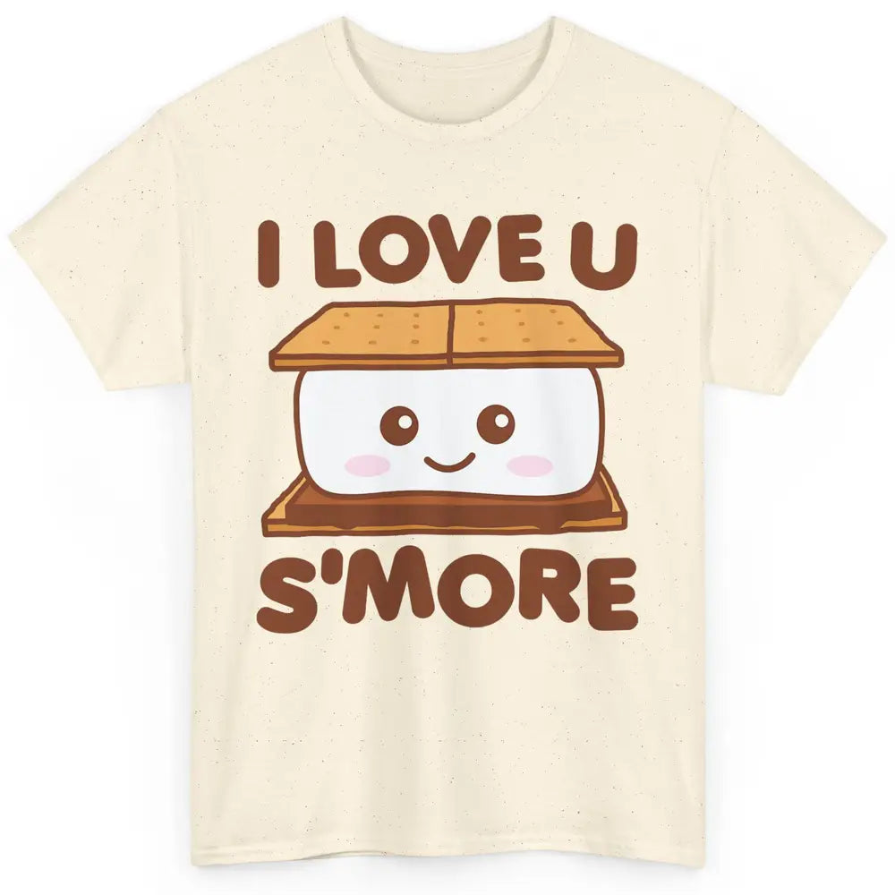 Funny Camping I Love You Smore Pun Camper Campfire Retro Classic Unisex T-Shirt