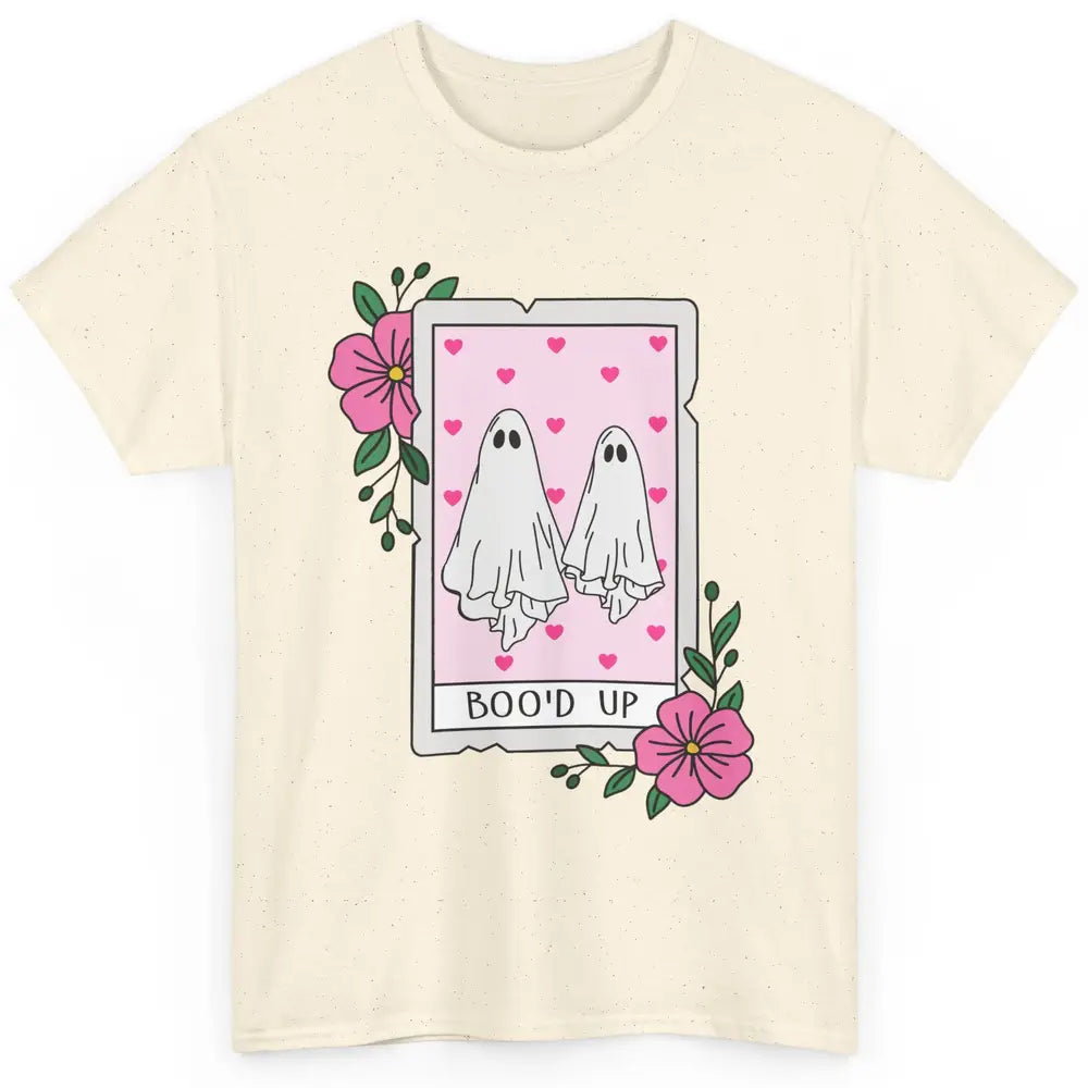 Floral Bood Up Tarot Card Valentines Day Spooky Ghost Couple Classic Unisex T-Shirt