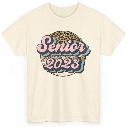 Retro Senior 2023 Leopard Back To School Western Graduation Classic Unisex T-Shirt