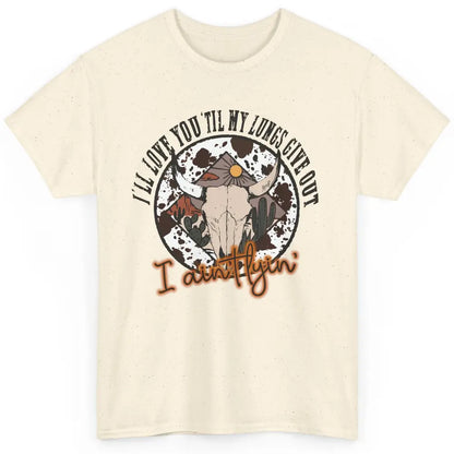 Cowhide Boho Bull Skull Desert I Ain't Lying Western Country Classic Unisex T-Shirt