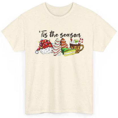 Funny Christmas Tree Tis The Season Cakes Parody Baking Gift Classic Unisex T-Shirt