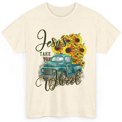 Sunflower Jesus Take The Wheel Truck Western Country Leopard Classic Unisex T-Shirt