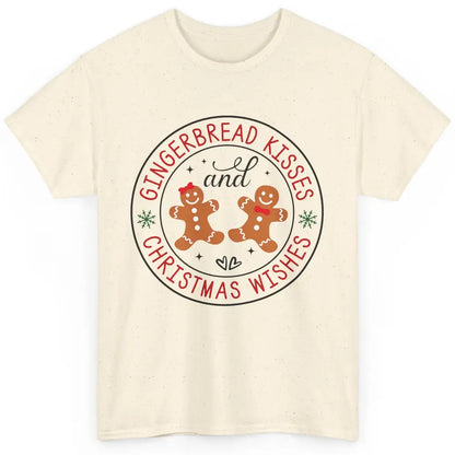 Christmas Gingerbread Kissed And Christmas Wishes Winter Classic Unisex T-Shirt