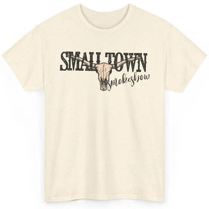 Boho Bull Skull Small Town Smokeshow Western Country Cowgirl Classic Unisex T-Shirt