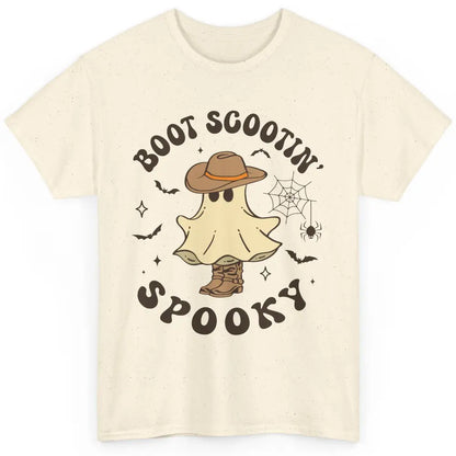 Cowboy Ghost Cowhide Boot Scooting Spooky Western Halloween Classic Unisex T-Shirt