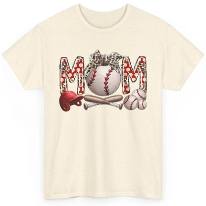 Baseball Mom Leopard Bandana Mom Love Baseball Mother's Day Classic Unisex T-Shirt