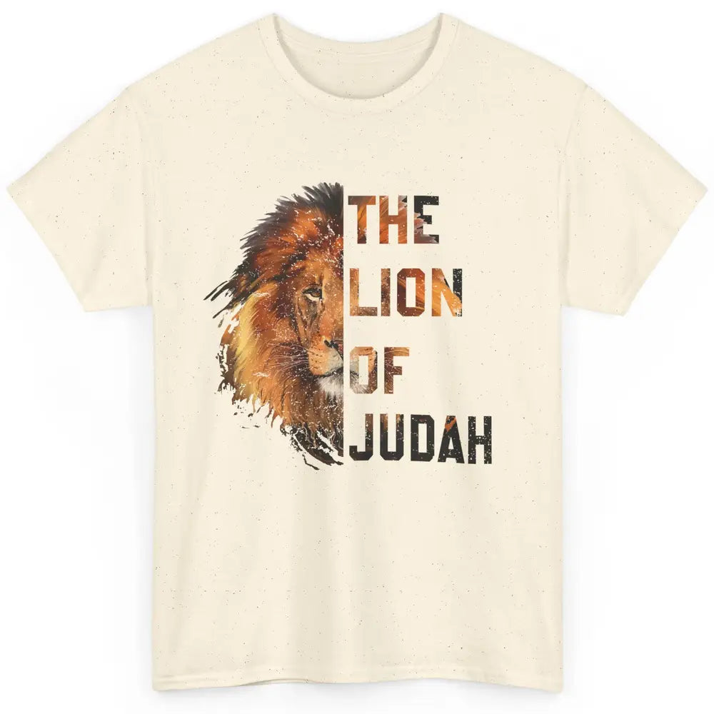 Yeshua Lion Of Judah Bible Verse Christian Faith Religious Classic Unisex T-Shirt