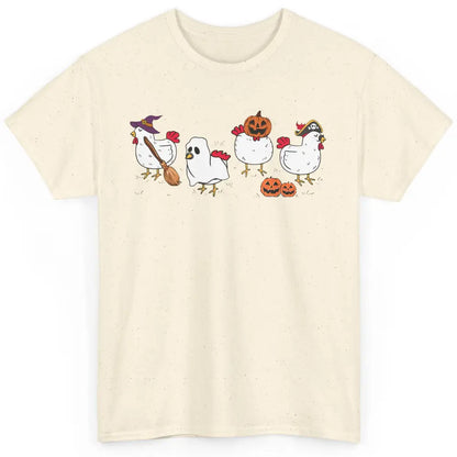 Chicken Ghost Funny Halloween Farm Spooky Chicken Lover Gift Classic Unisex T-Shirt