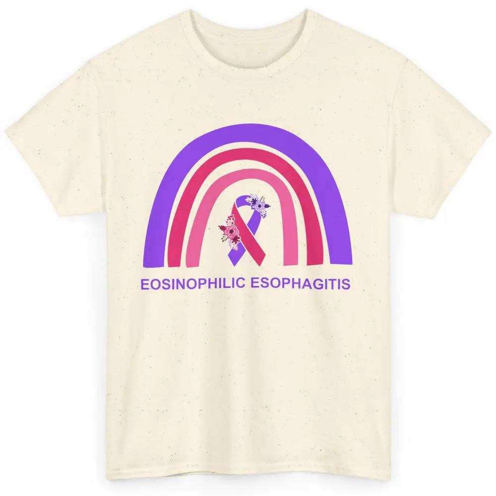 Eosinophilic Esophagitis Awareness Awareness EOE Rainbow Classic Unisex T-Shirt