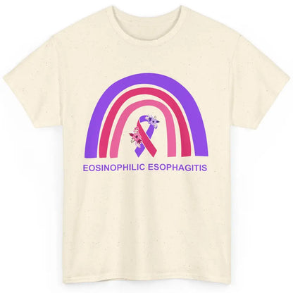 Eosinophilic Esophagitis Awareness Awareness EOE Rainbow Classic Unisex T-Shirt