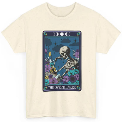 Floral Skeleton The Overthinker Tarot Card Halloween Costume Classic Unisex T-Shirt