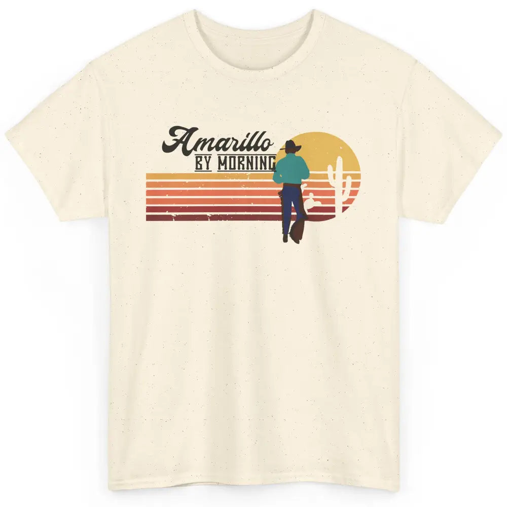 Vintage Cowboy Amarillo By Morning Cactus Western Country Classic Unisex T-Shirt