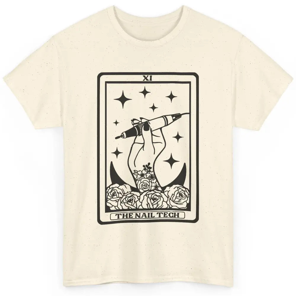 The Nail Tech Tarot Card Beautician Nail Boss Cosmetology Classic Unisex T-Shirt