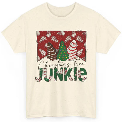 Funny Christmas Tree Cake Junkie Tis The Season Western Xmas Classic Unisex T-Shirt