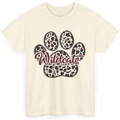 Wildcats Spirit Cat Paw Leopard Western Cat Mom Cat Lovers Classic Unisex T-Shirt