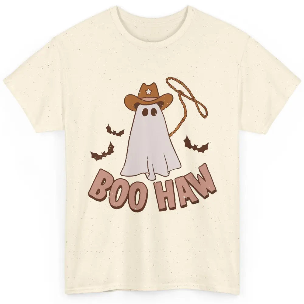 Funny Cowboy Ghost Yeehaw Halloween Western Country Cowboy Classic Unisex T-Shirt