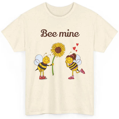 Bee Mine Love Valentine's Day Couple Romantic Bee Love Classic Unisex T-Shirt