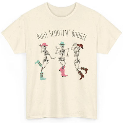 Cowboy Skeleton Dance Boot Scooting Boogie Western Halloween Classic Unisex T-Shirt