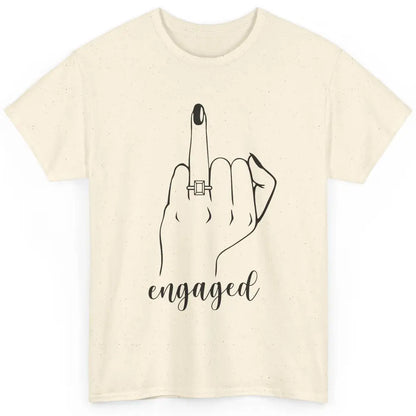 Engaged AF Bride To Be Wedding Ring Future Mrs. Bachelorette Classic Unisex T-Shirt