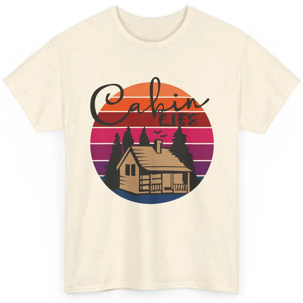 Cabin Life Vintage Cabin Camping Northern Lakes Outdoor Life Classic Unisex T-Shirt