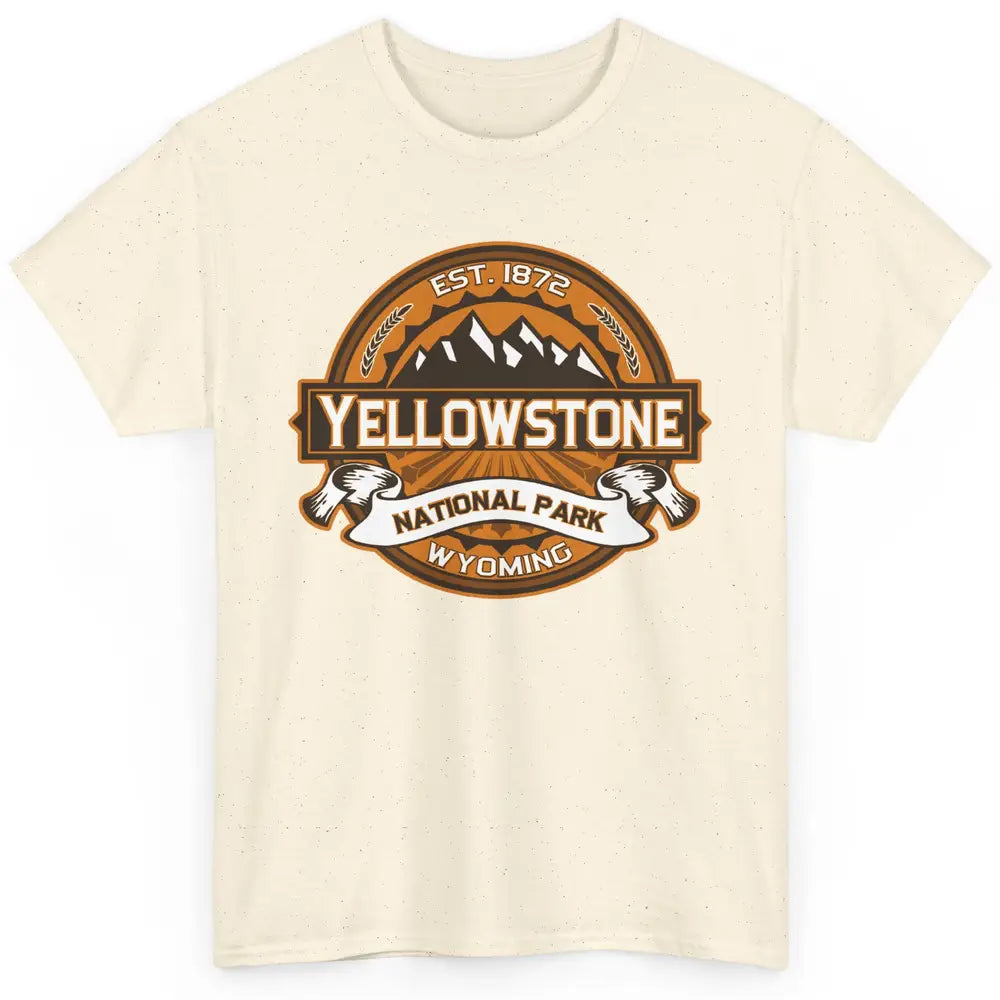 Yellowstone National Park Wyoming Golden Mountains Vintage Classic Unisex T-Shirt