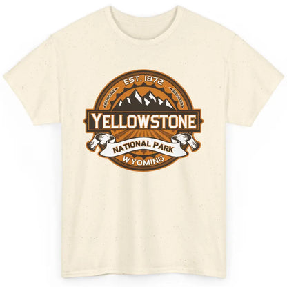 Yellowstone National Park Wyoming Golden Mountains Vintage Classic Unisex T-Shirt