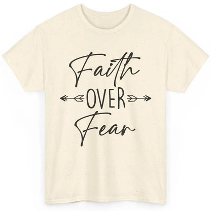 Faith Over Fear Western Christian Religious Jesus Lovers Classic Unisex T-Shirt