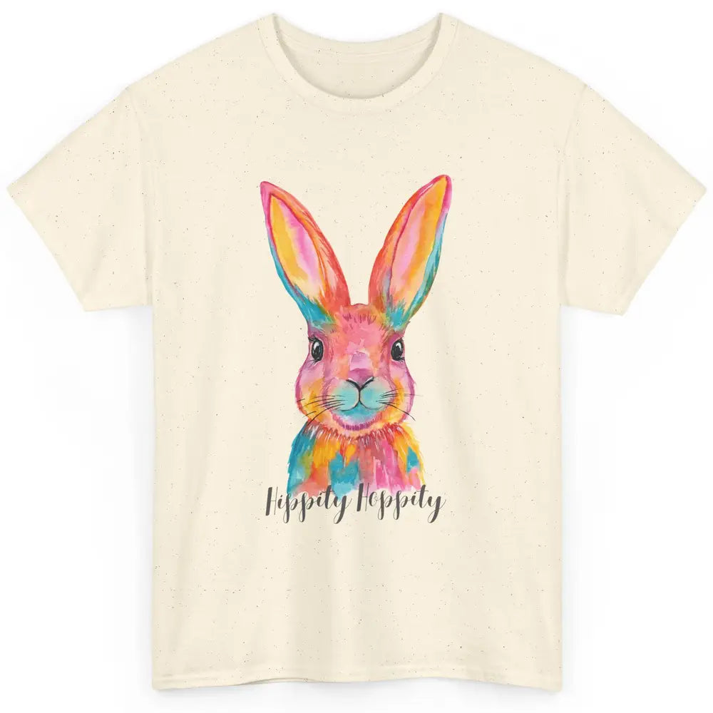 Watercolor Hippity Hoppity Bunny Dance Easter Rabbit Hip Hop Classic Unisex T-Shirt