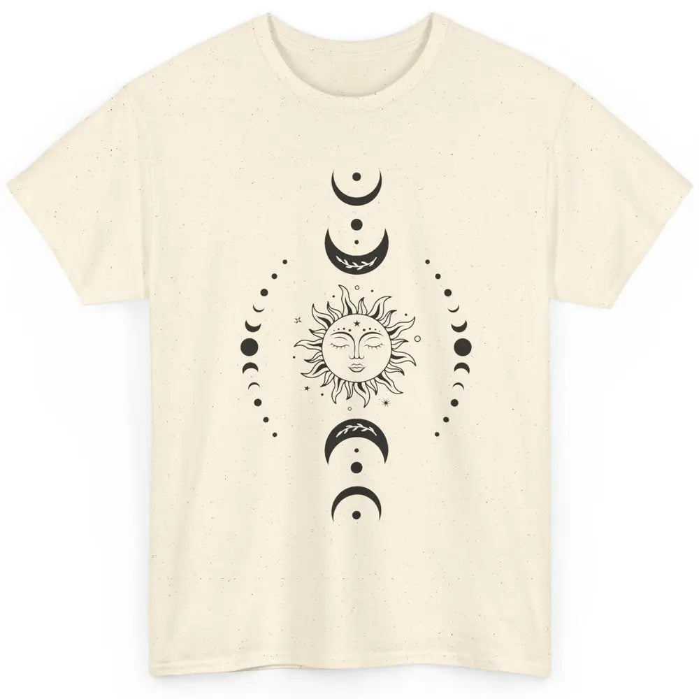 Boho Sun And Moon Hippie Girl Peace Lovers Halloween Costume Classic Unisex T-Shirt