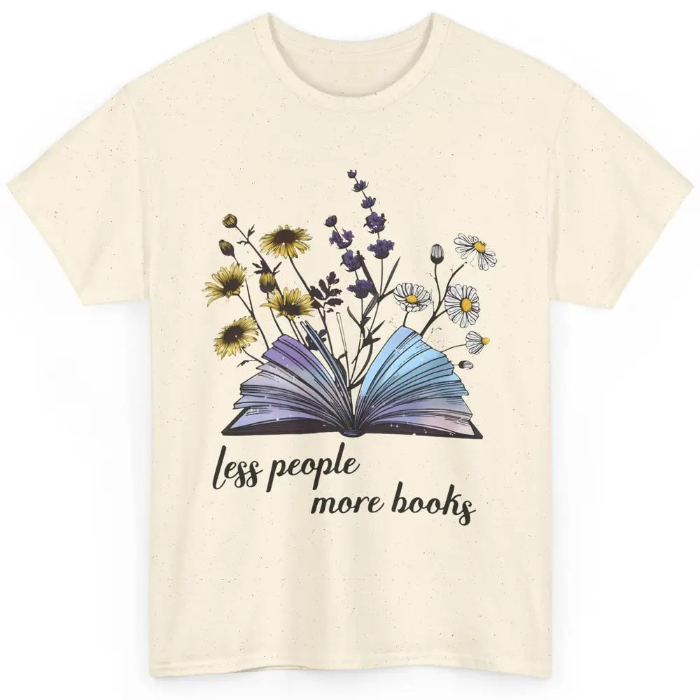 Aesthetic Less People More Books Literature Gothic Reader Classic Unisex T-Shirt