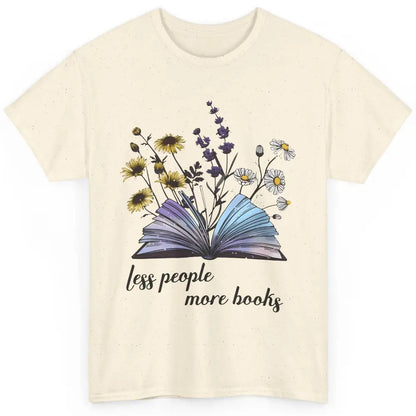 Aesthetic Less People More Books Literature Gothic Reader Classic Unisex T-Shirt