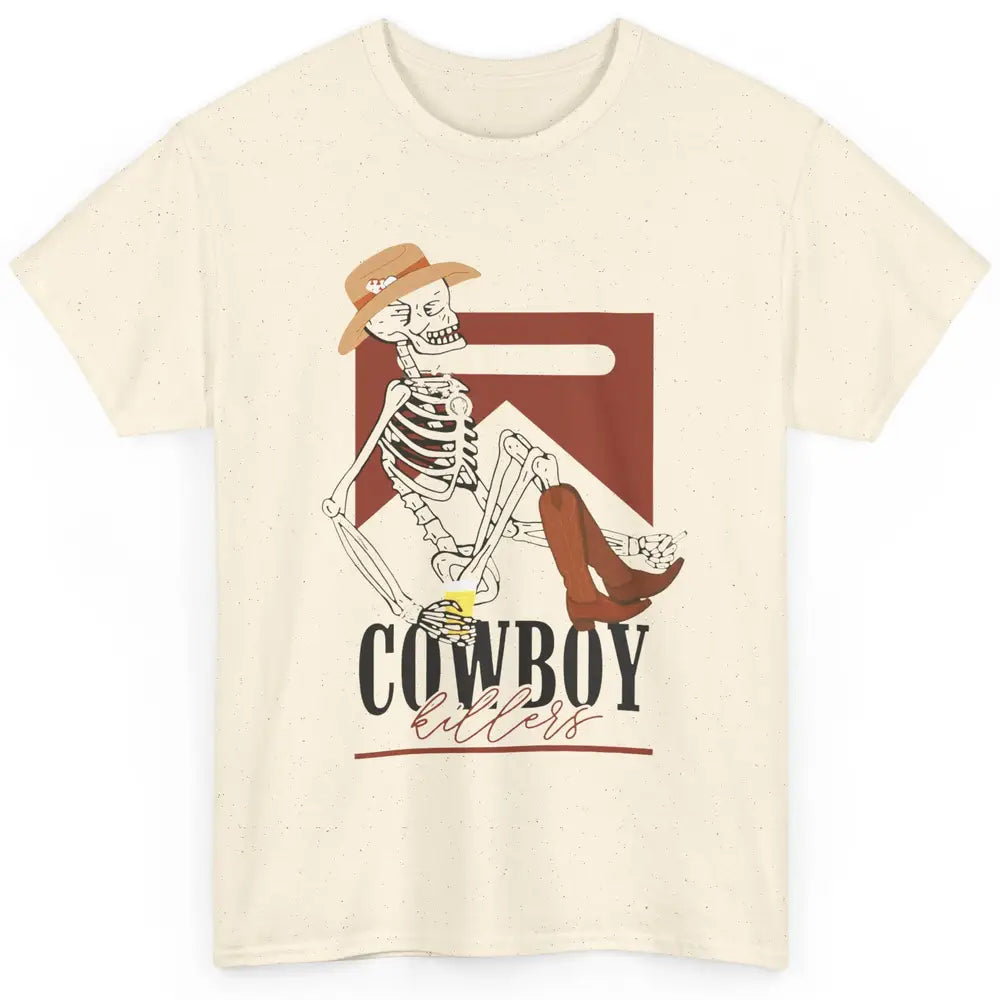 Cowboy Killers Skeleton Western Country Skull Vintage Retro Classic Unisex T-Shirt