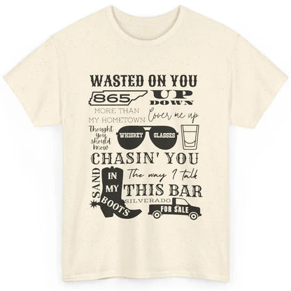 Retro Sands In My Boots Wasted On You Western Country Music Classic Unisex T-Shirt