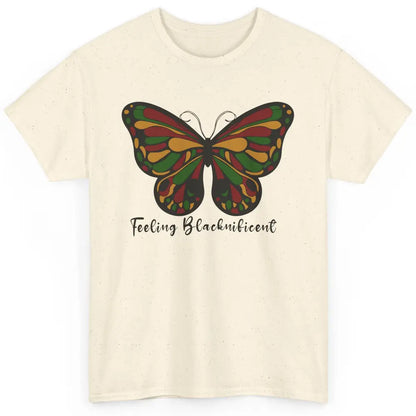 Feeling Blacknificent Butterfly Black People Juneteenth 1865 Classic Unisex T-Shirt