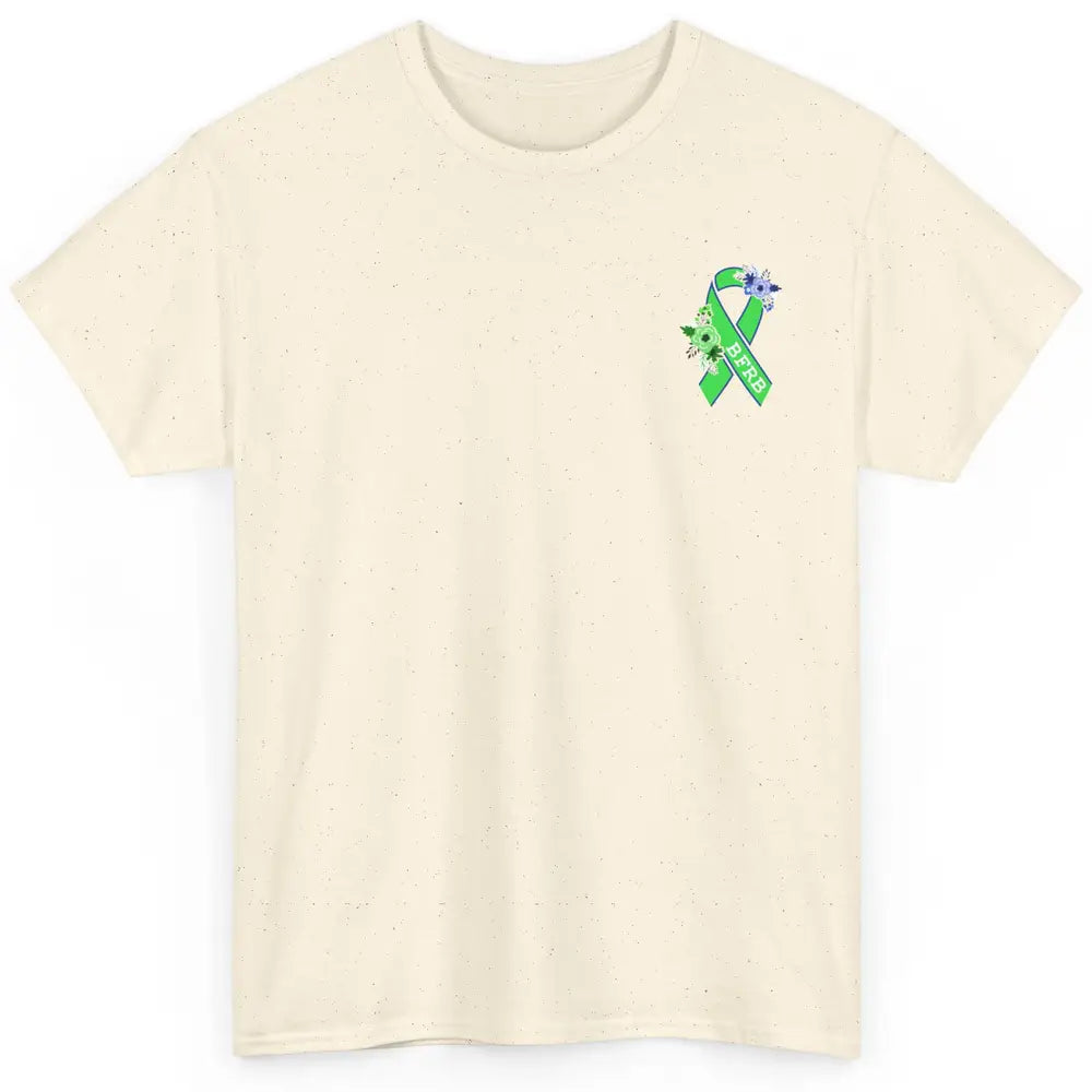 Body Focused Repetitive Disorder BFRB Floral Green Ribbon Classic Unisex T-Shirt