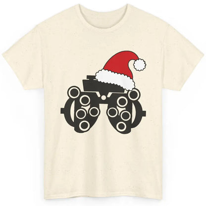 Funny Phoropter Santa Hat Optometrist Optician Christmas Classic Unisex T-Shirt