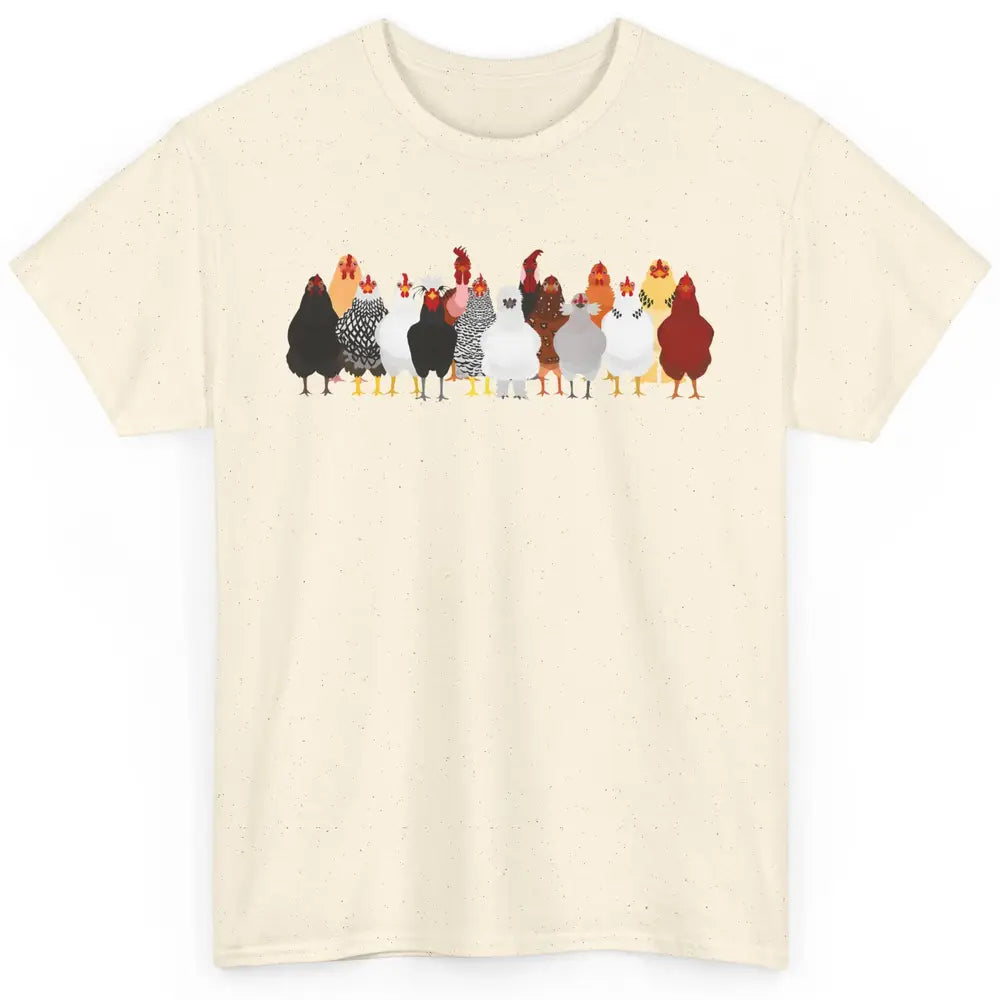 Funny Chicken Farm Animal Chicken Lovers Gift For Farmer Classic Unisex T-Shirt