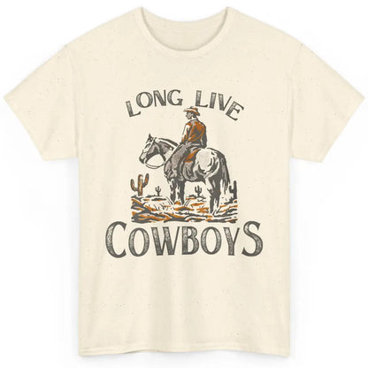 Desert Cowboy Retro Riding Horse Howdy Western Country Rodeo Classic Unisex T-Shirt