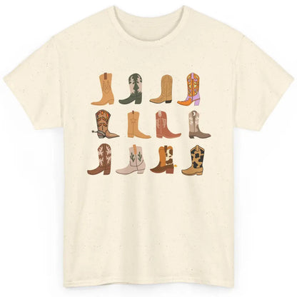 Cowboy Boots Colorful Cowgirl Western Country Rodeo Retro Classic Unisex T-Shirt