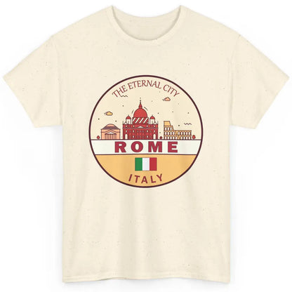 Skyline Roma City Summer Vacation Italy Italian Vacay Travel Classic Unisex T-Shirt