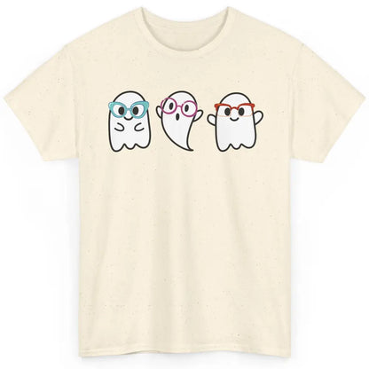 Cute Little Ghosts Glasses Optometrist Halloween Optician Classic Unisex T-Shirt