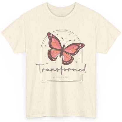 Transformed By God's Love Butterfly Faith Christian Jesus Classic Unisex T-Shirt