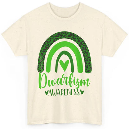 Dwarfism Awareness Month Wear Green Boho Heart Love Rainbow Classic Unisex T-Shirt