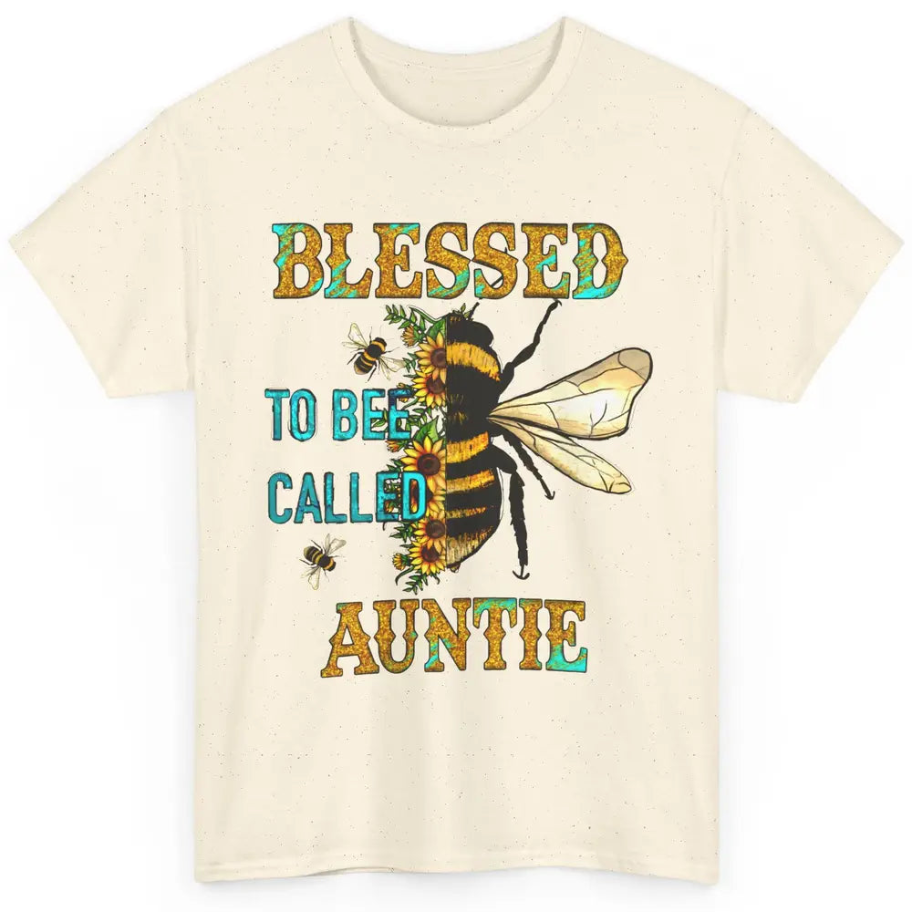 Blessed To Bee Called Auntie Pregnancy Nephew Niece Gift Classic Unisex T-Shirt